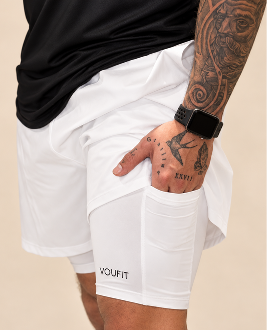 Pantaloneta Flexirun Blanca