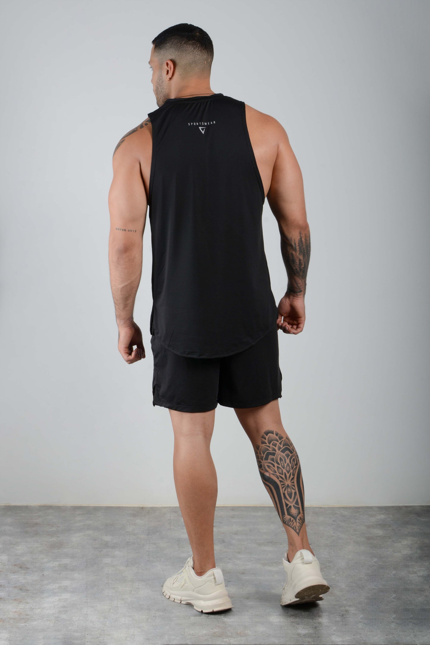 Camisilla Neck Summer Negro