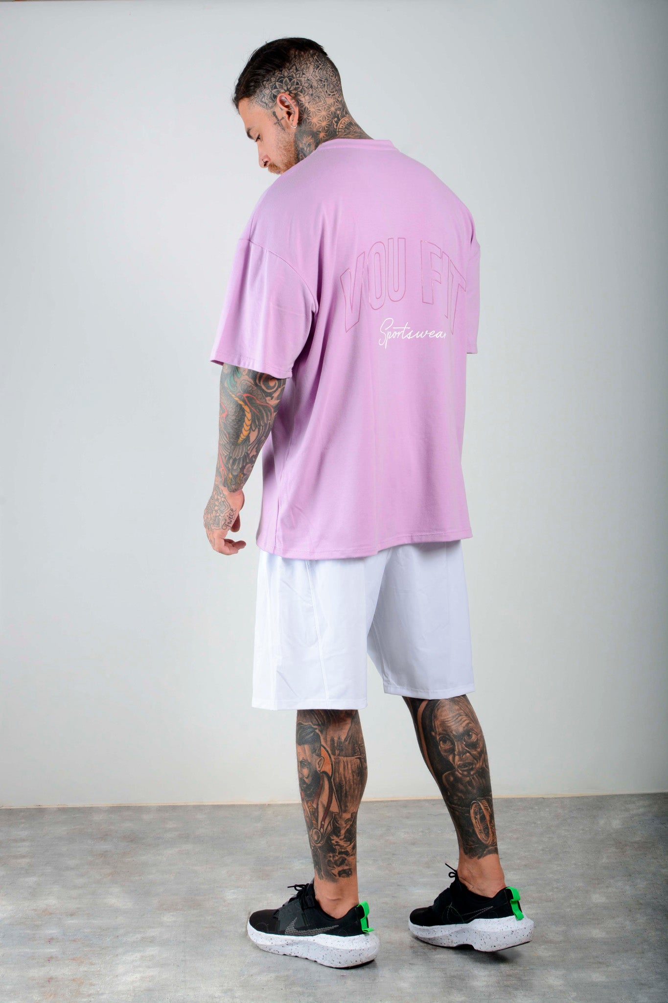 Camiseta Oversized Sport Lila