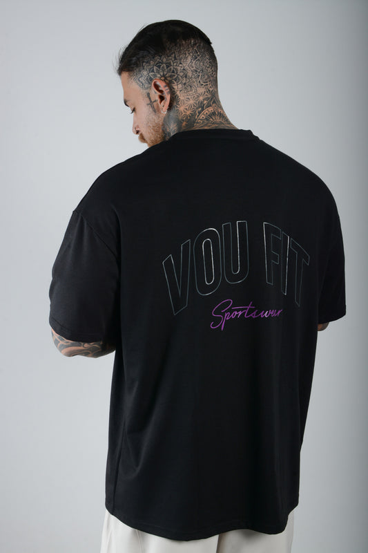 Camiseta Oversized Sport Negro