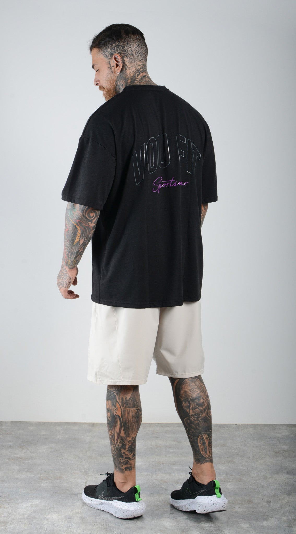 Camiseta Oversized Sport Negro