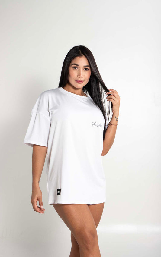 Camiseta Oversized Summer Blanca
