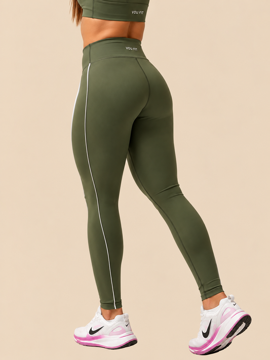 Leggin Noir Verde Militar