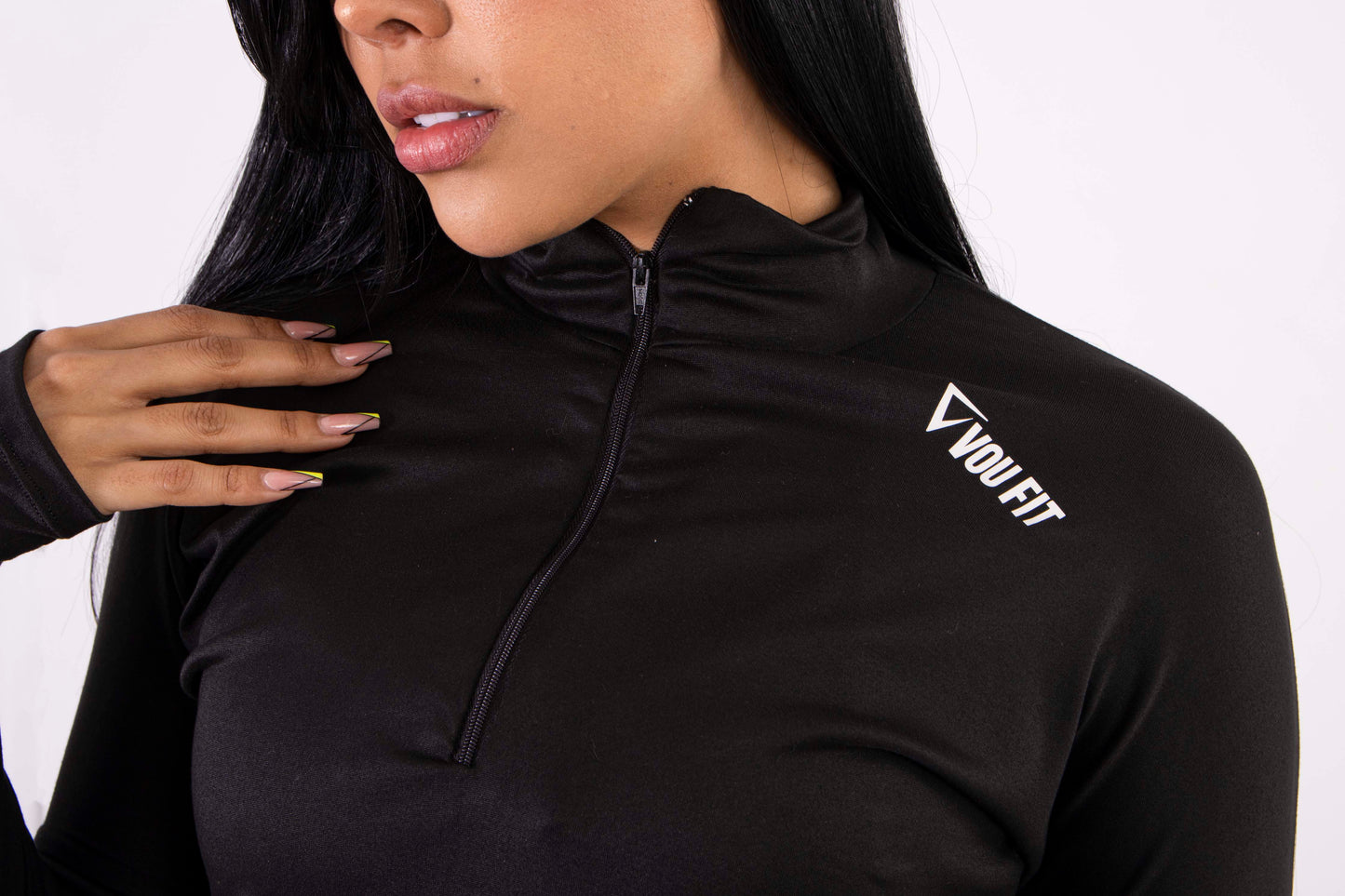 Buso Cremallera Negro - voufit