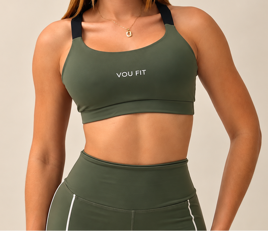 Top Noelle Verde Militar