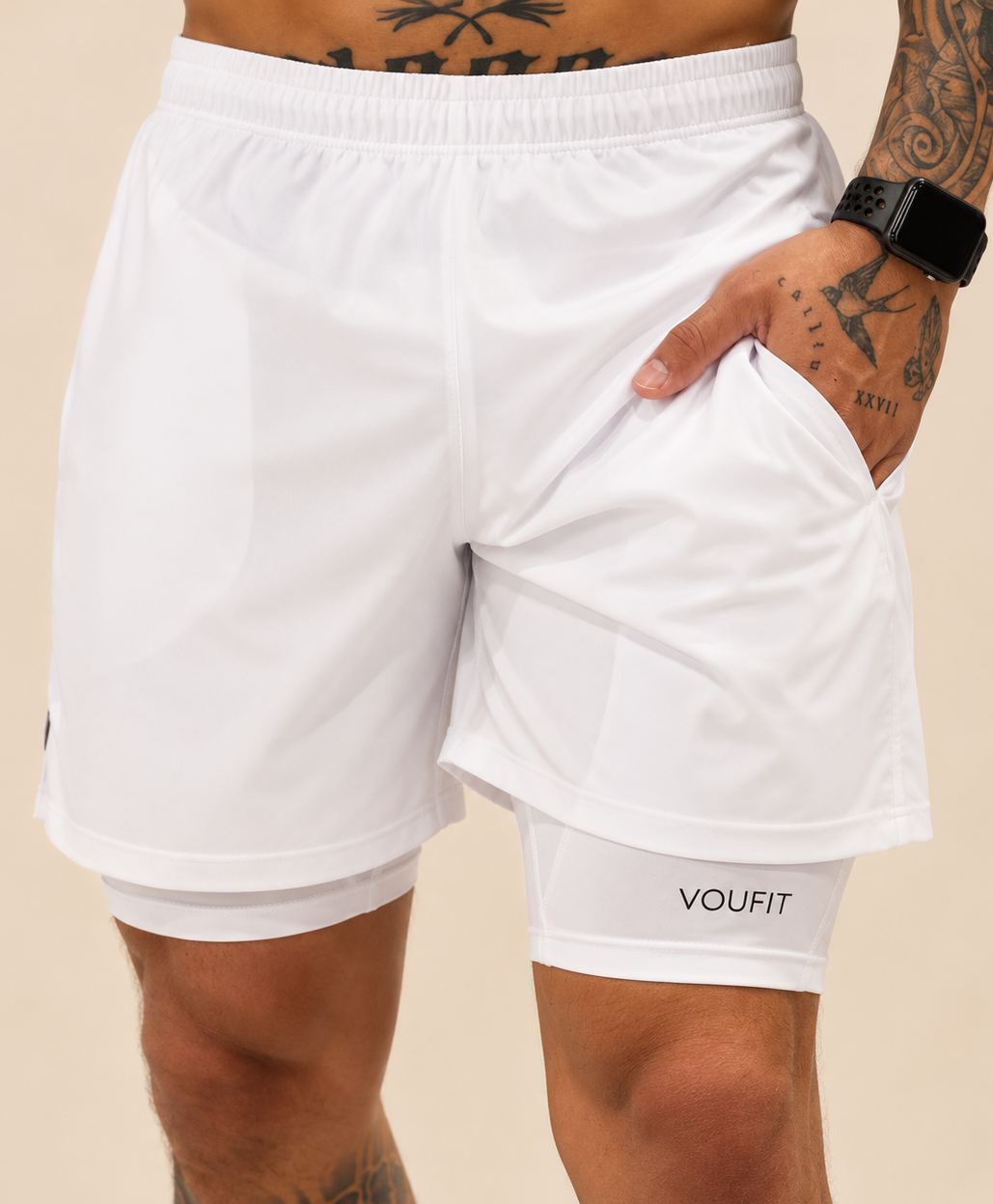 Pantaloneta Flexirun Blanca