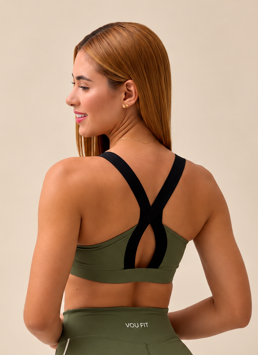 Top Noelle Verde Militar
