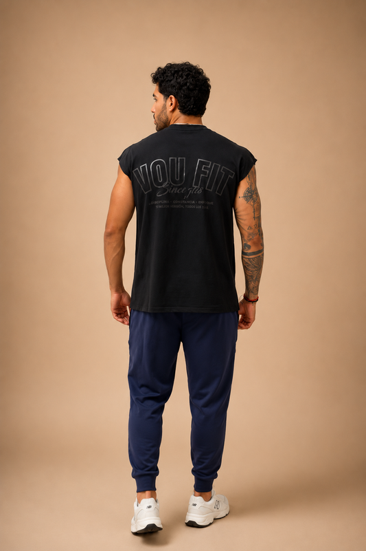 Camisilla Thank Negra