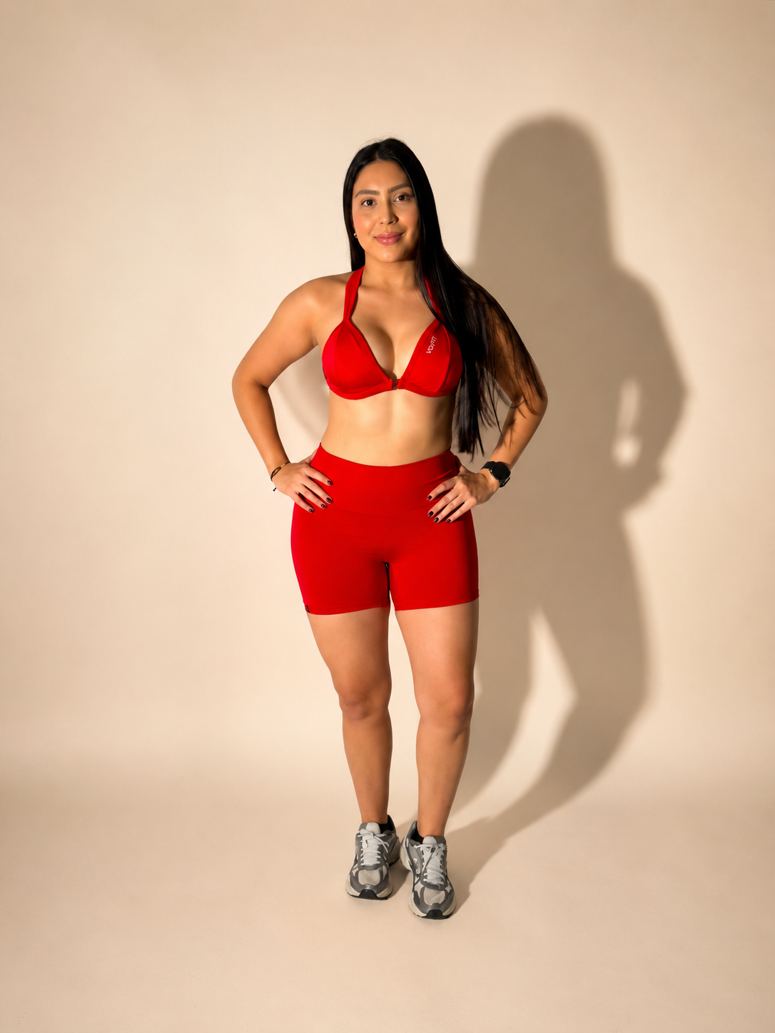 Red Strappy Bra Top