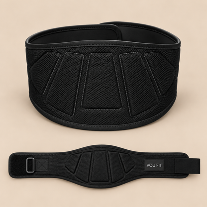 Cinturón Lumbar De Fuerza Negro