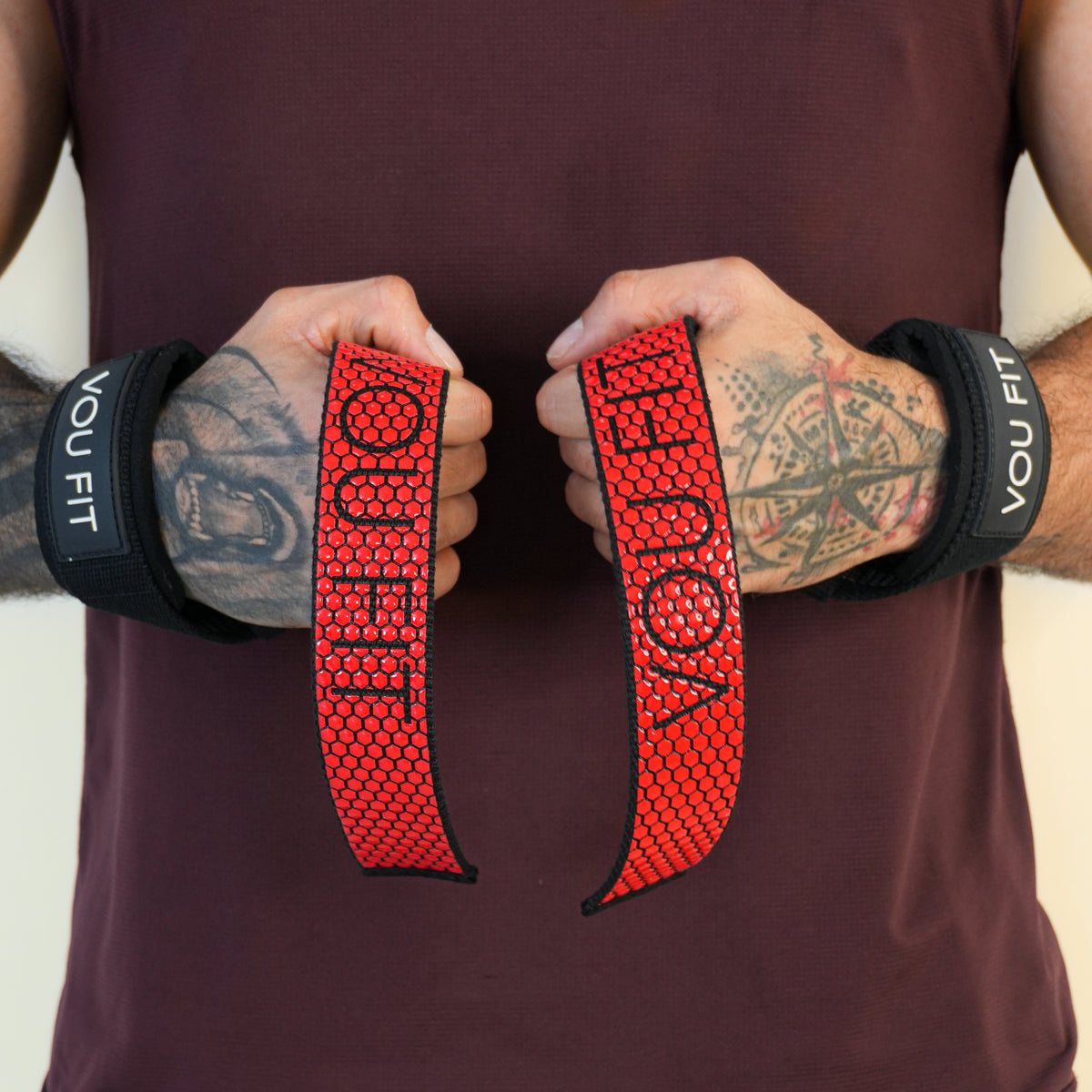 Straps Levantamiento VFT Rojo