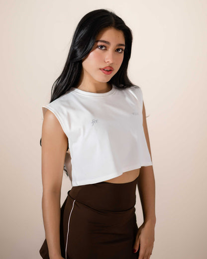 Camiseta Corta Aura Marfil