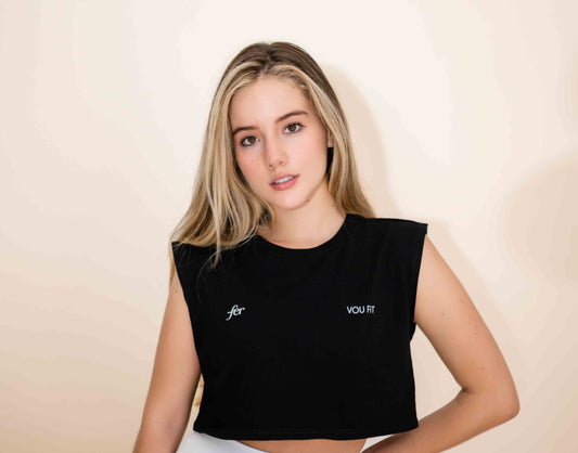 Camiseta Corta Aura Negra