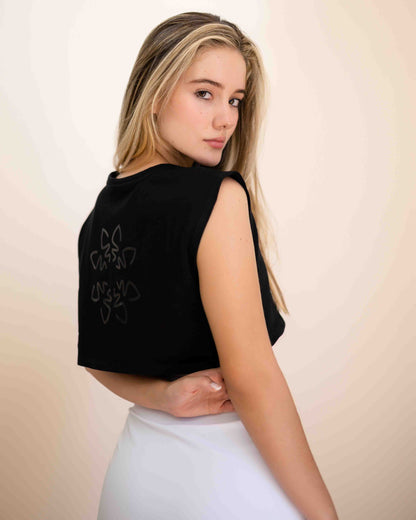 Camiseta Corta Aura Negra