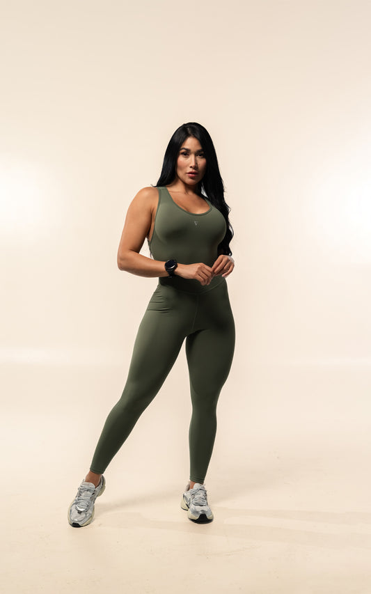 ENTERIZO LARGO NOA VERDE MILITAR
