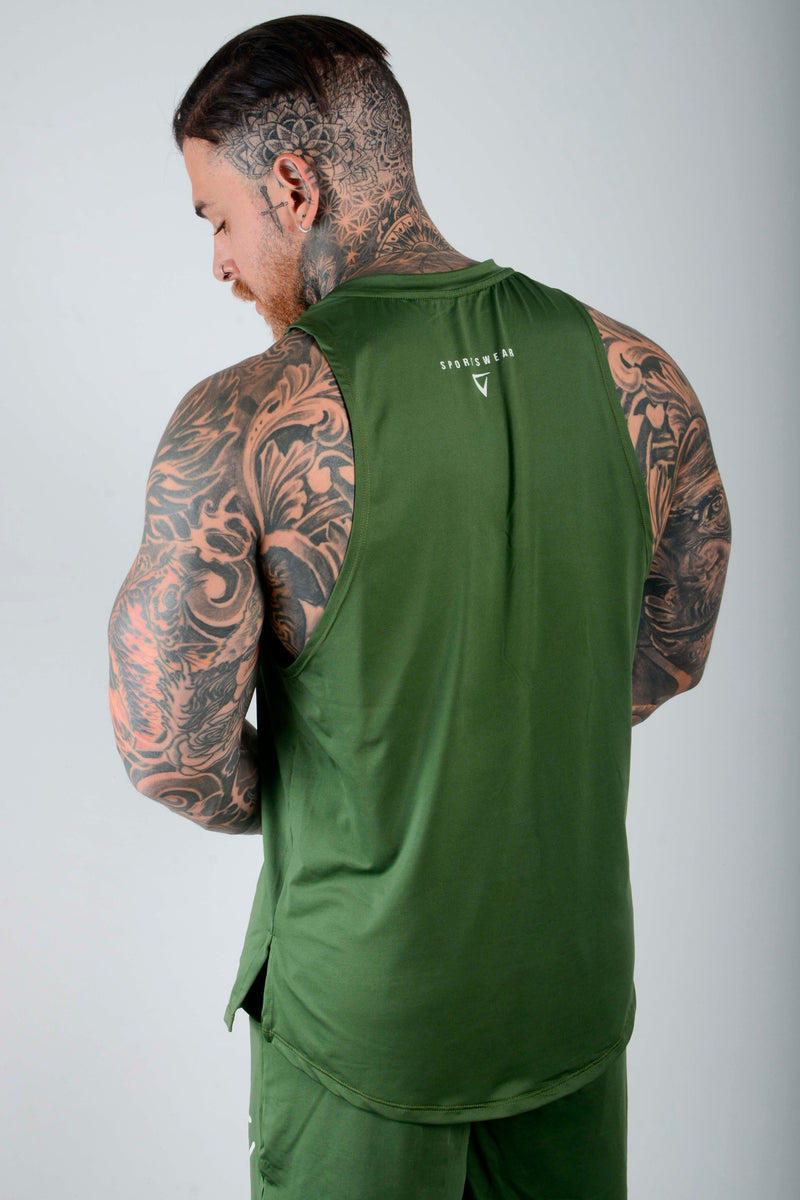 Camisilla Neck Summer Verde Militar