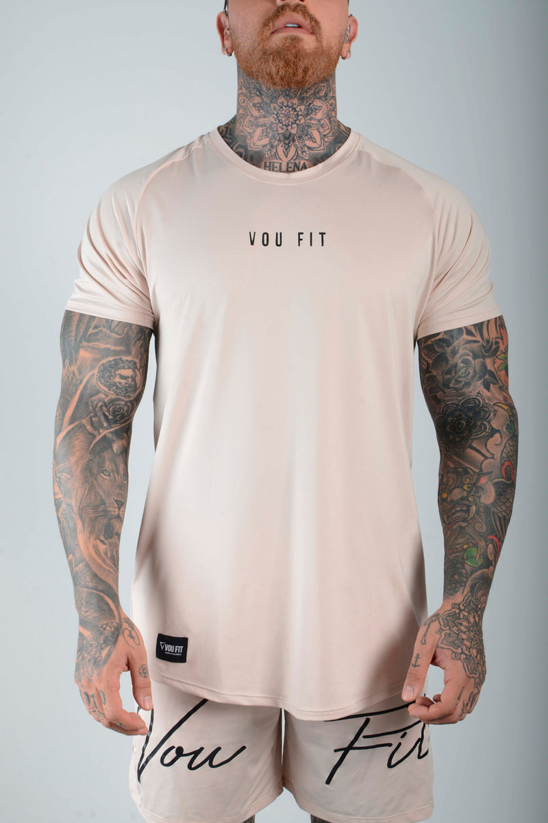 Camiseta Ranglan Beige