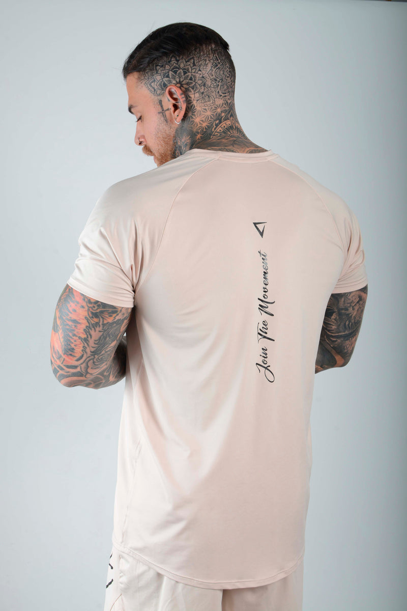 Beige Ranglan T-shirt