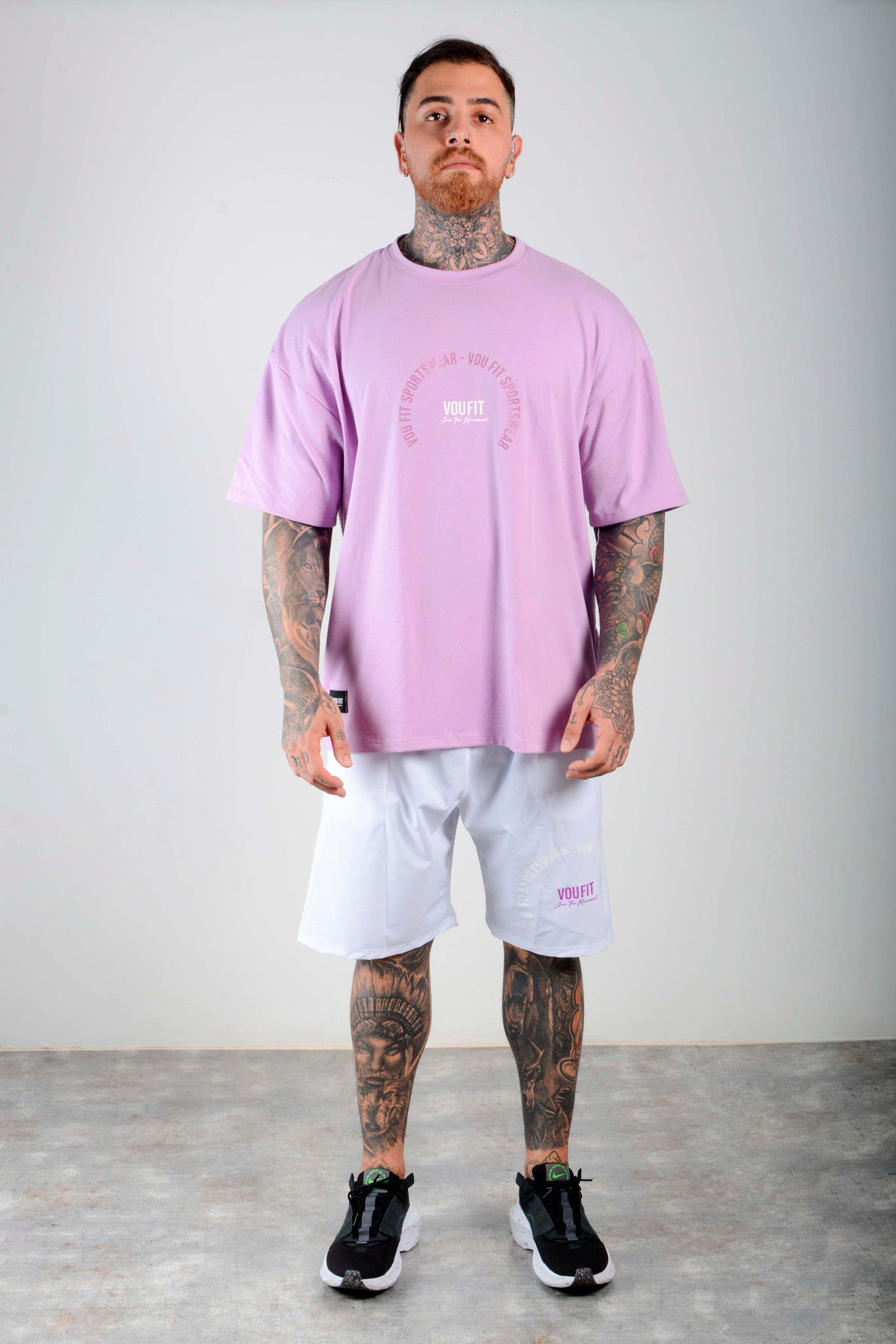 Camiseta Oversized Sport Lila