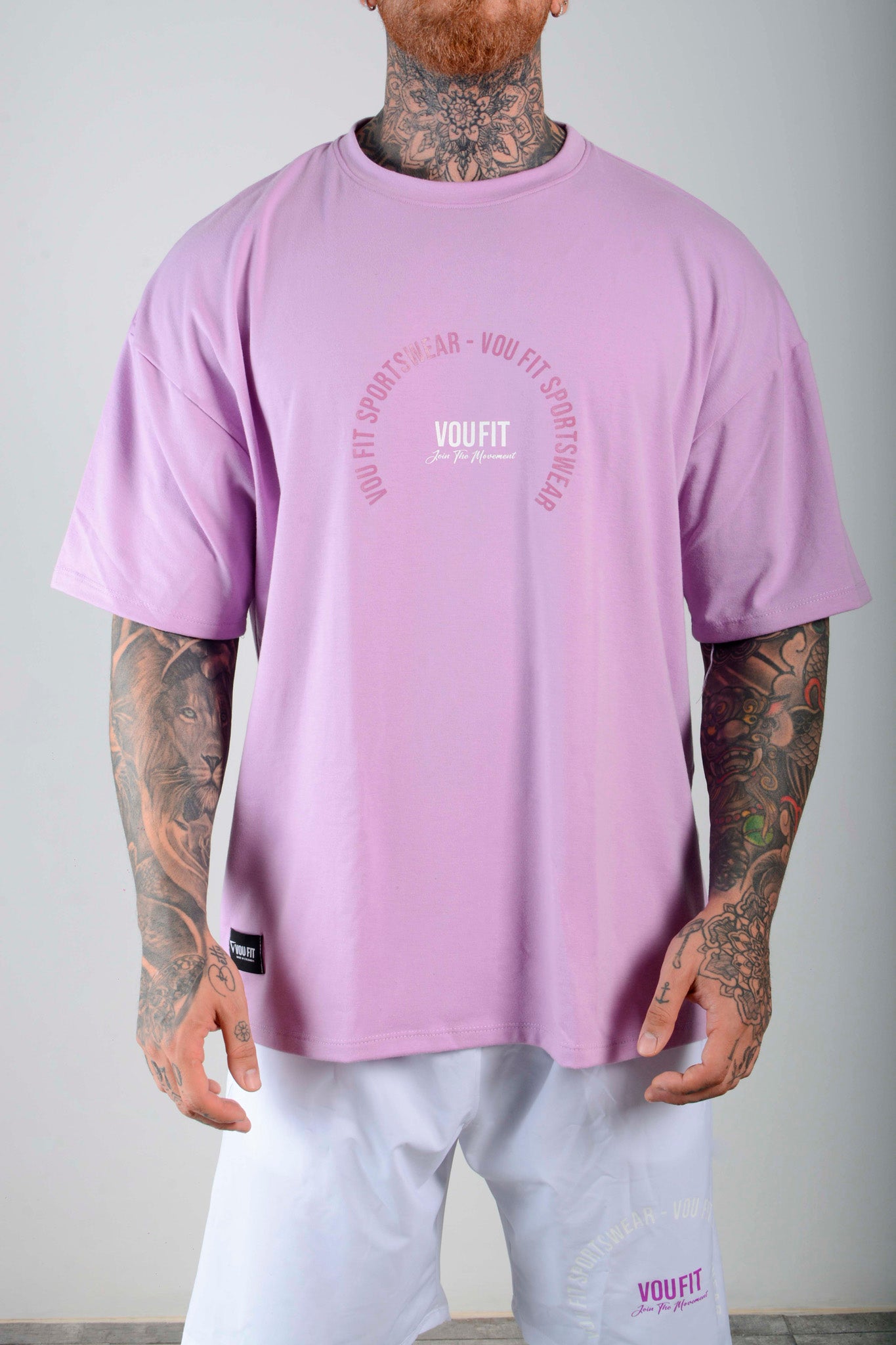 Camiseta Oversized Sport Lila