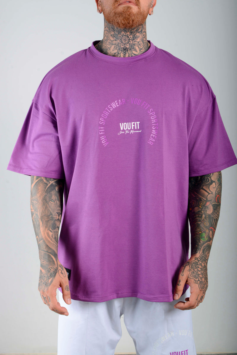 Camiseta Oversized Sport Morado