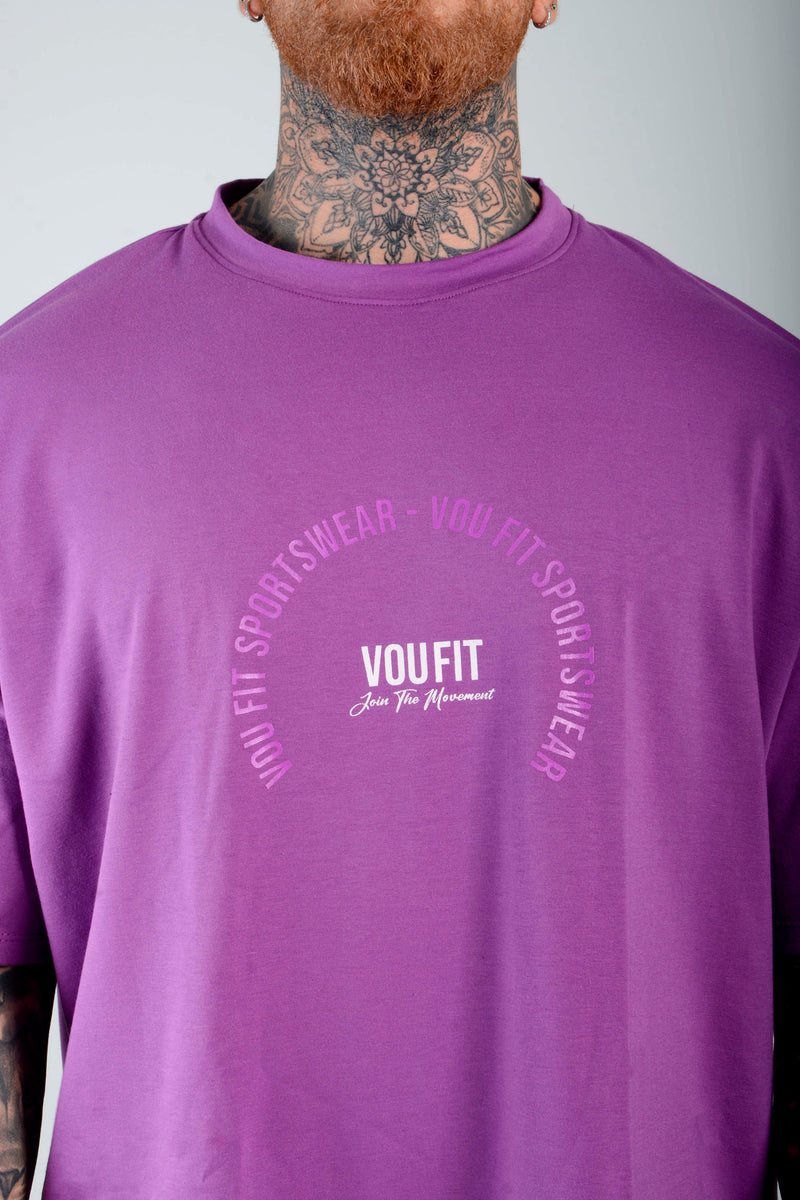 Camiseta Oversized Sport Morado