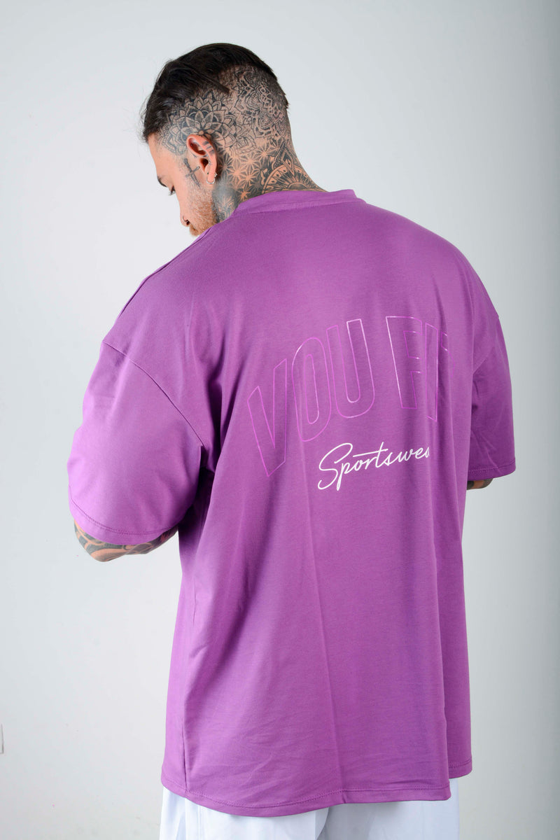 Camiseta Oversized Sport Morado