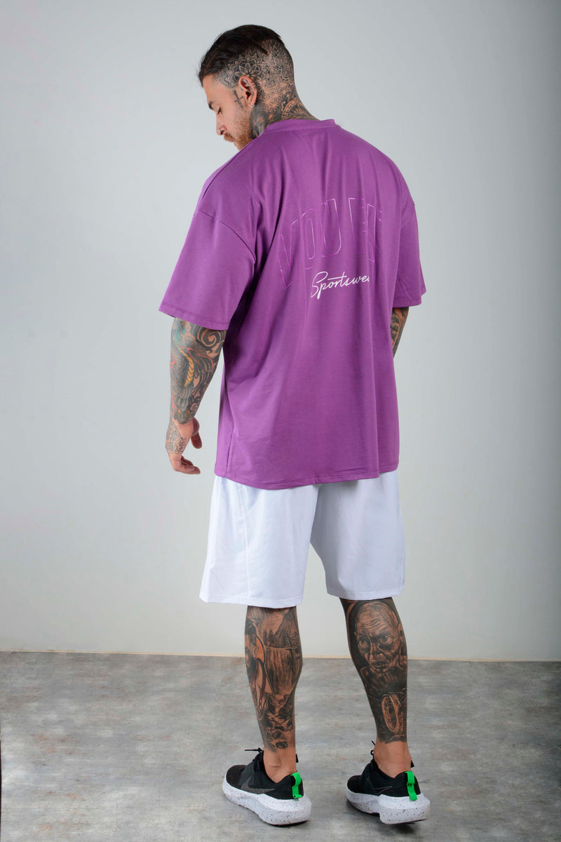 Camiseta Oversized Sport Morado