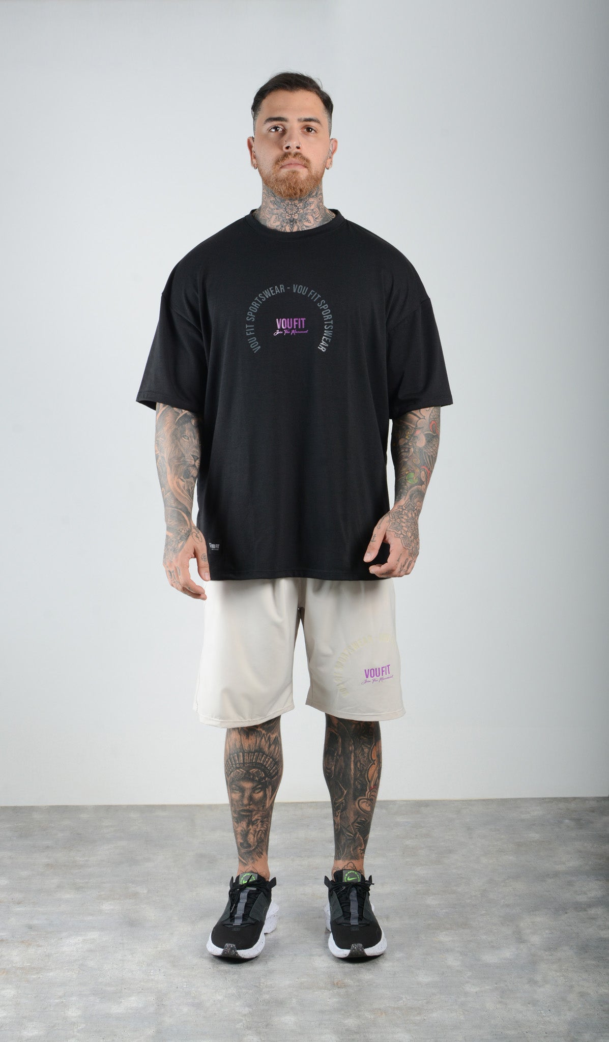 Camiseta Oversized Sport Negro