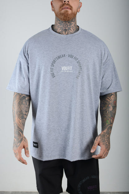 Camiseta Oversized Sport Gris Jaspe