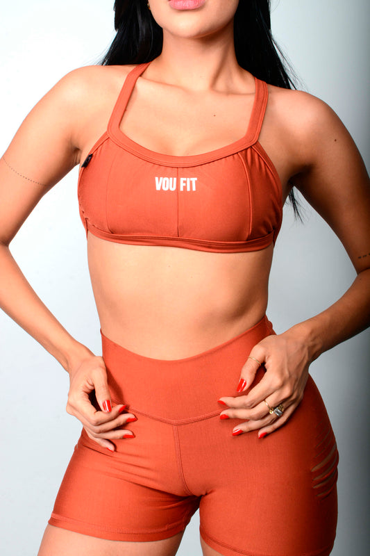 Top Strapless Terracot