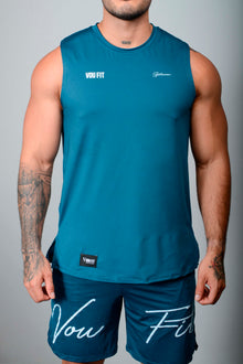  Camisilla Classic Summer azul Petróleo