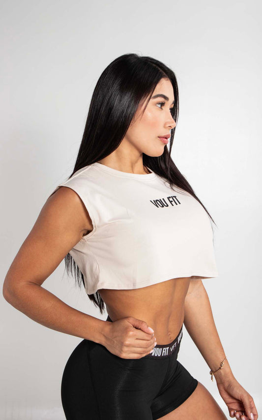 Black Short Armhole T-shirt