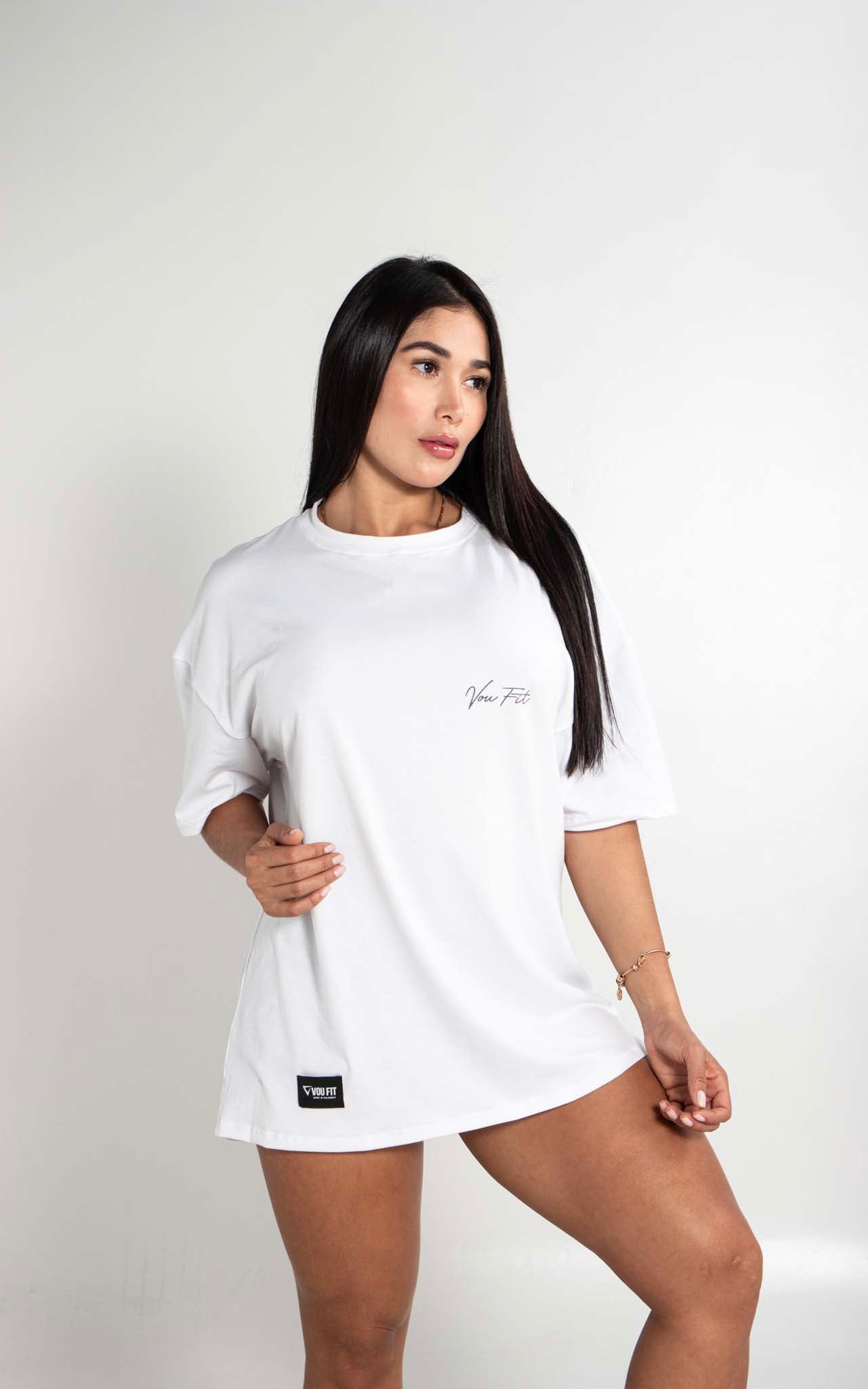 Camiseta Oversized Summer Blanca