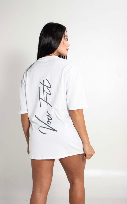 Camiseta Oversized Summer Blanca