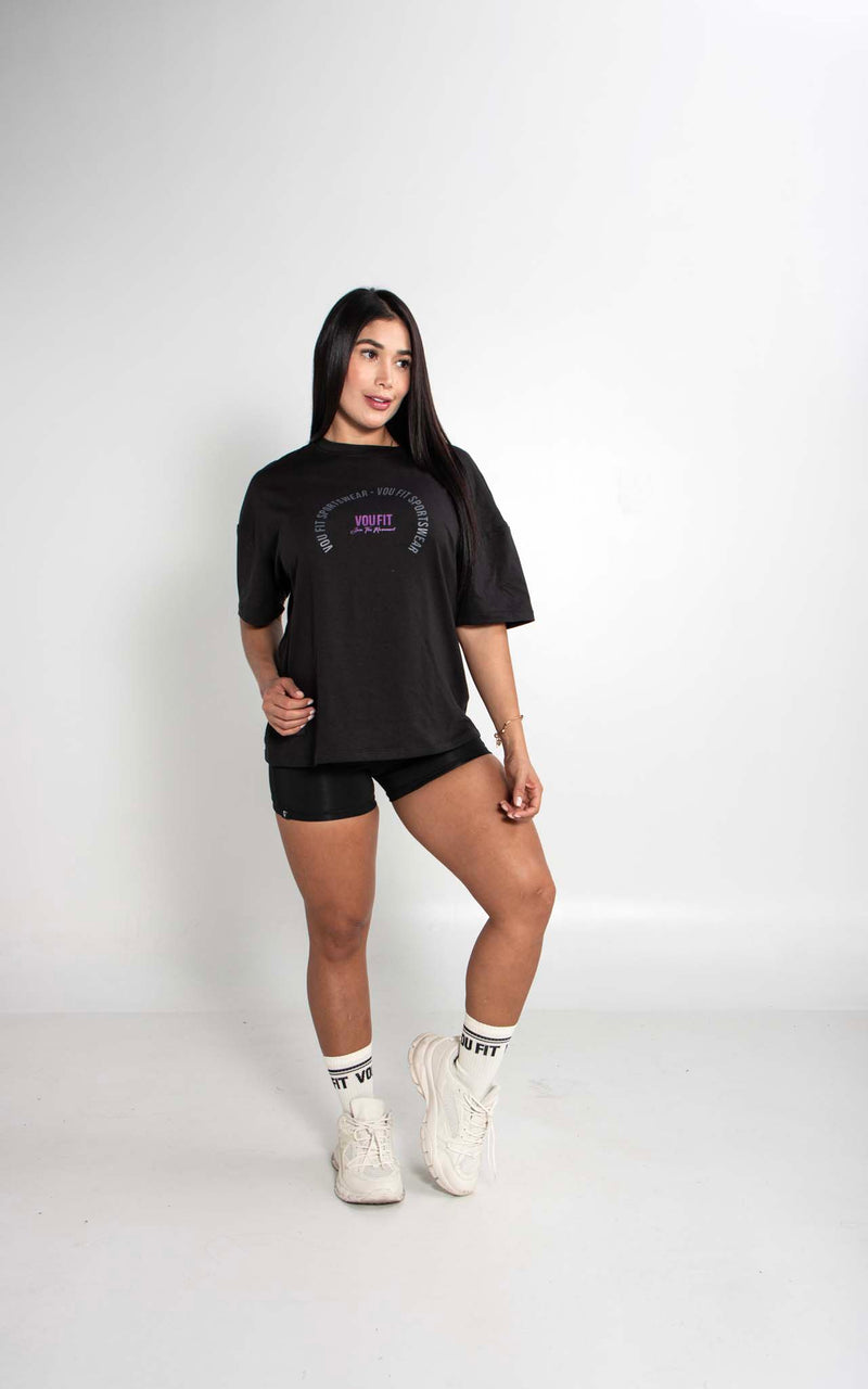 Camiseta Oversized Sport Negro