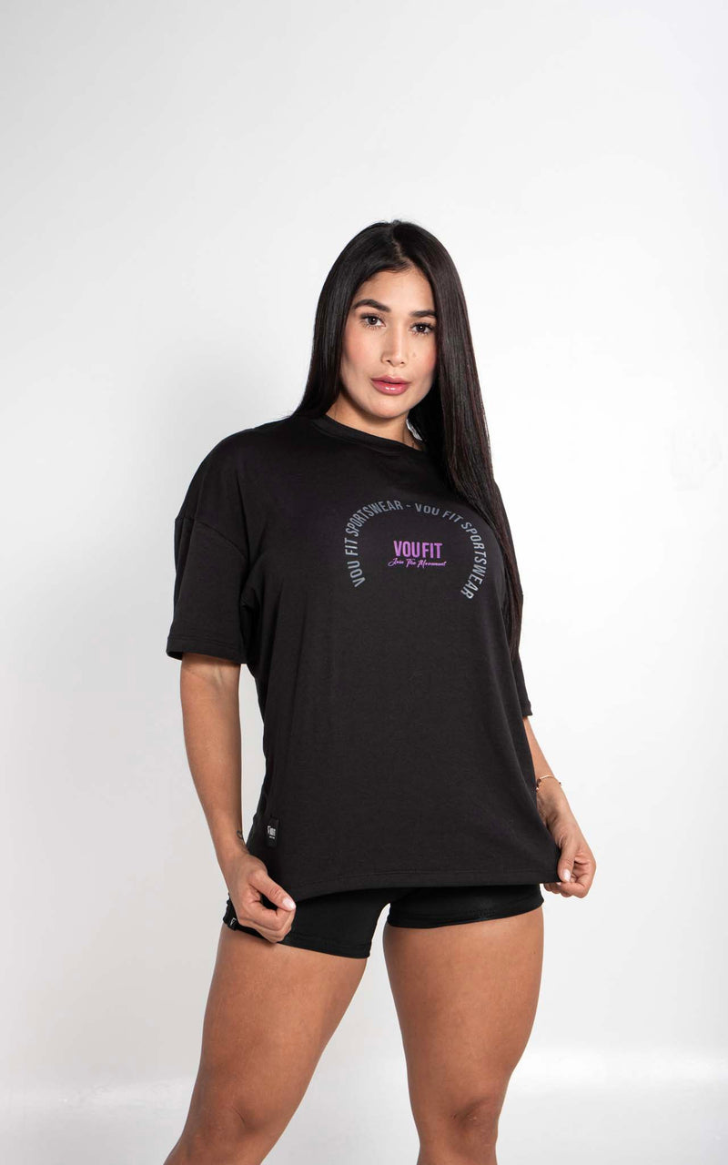 Camiseta Oversized Sport Negro