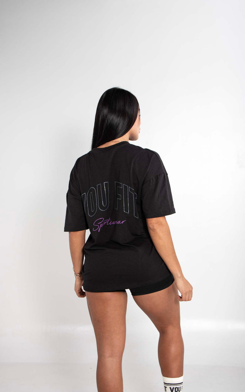 Camiseta Oversized Sport Negro