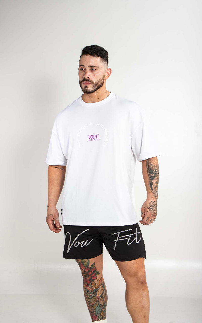 Camiseta Oversized Sport Blanco