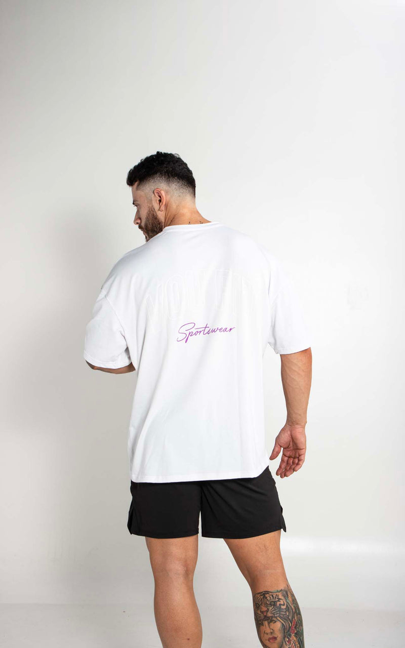 Camiseta Oversized Sport Blanco