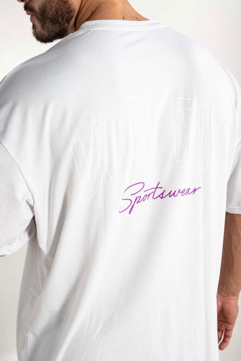 Camiseta Oversized Sport Blanco