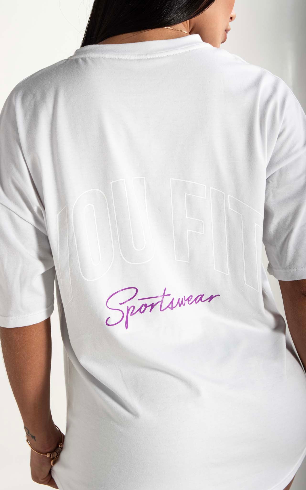 Camiseta Oversized Sport Blanco