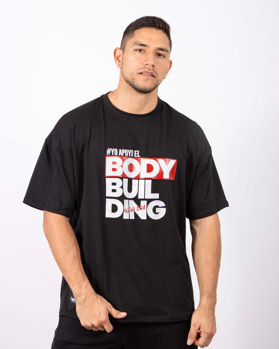 Camiseta Oversized Bodybuilding Negra