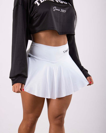 Falda Short Blanca - voufit