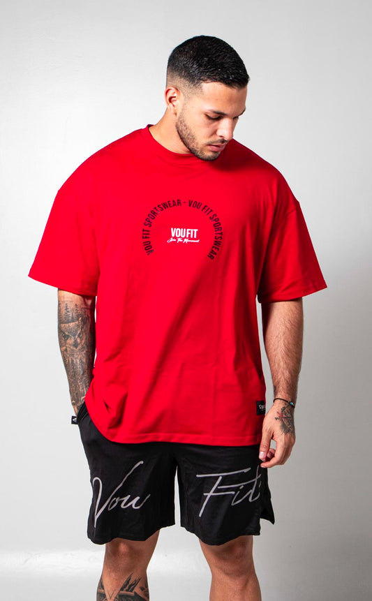 Camiseta Oversized Sport Roja