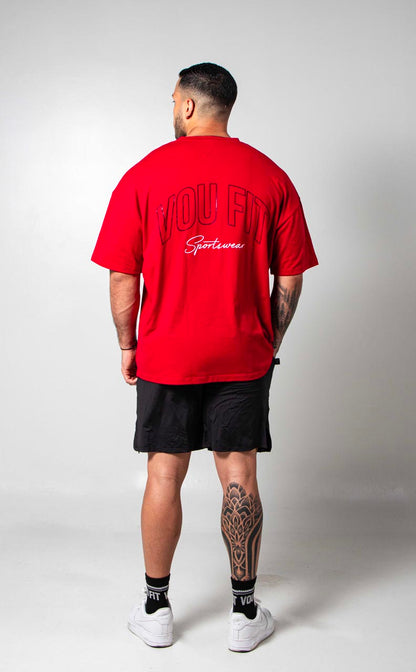 Camiseta Oversized Sport Roja
