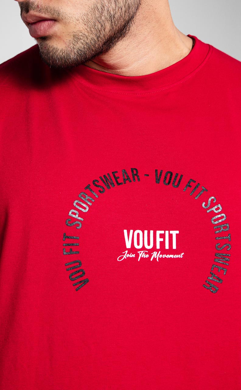 Camiseta Oversized Sport Roja