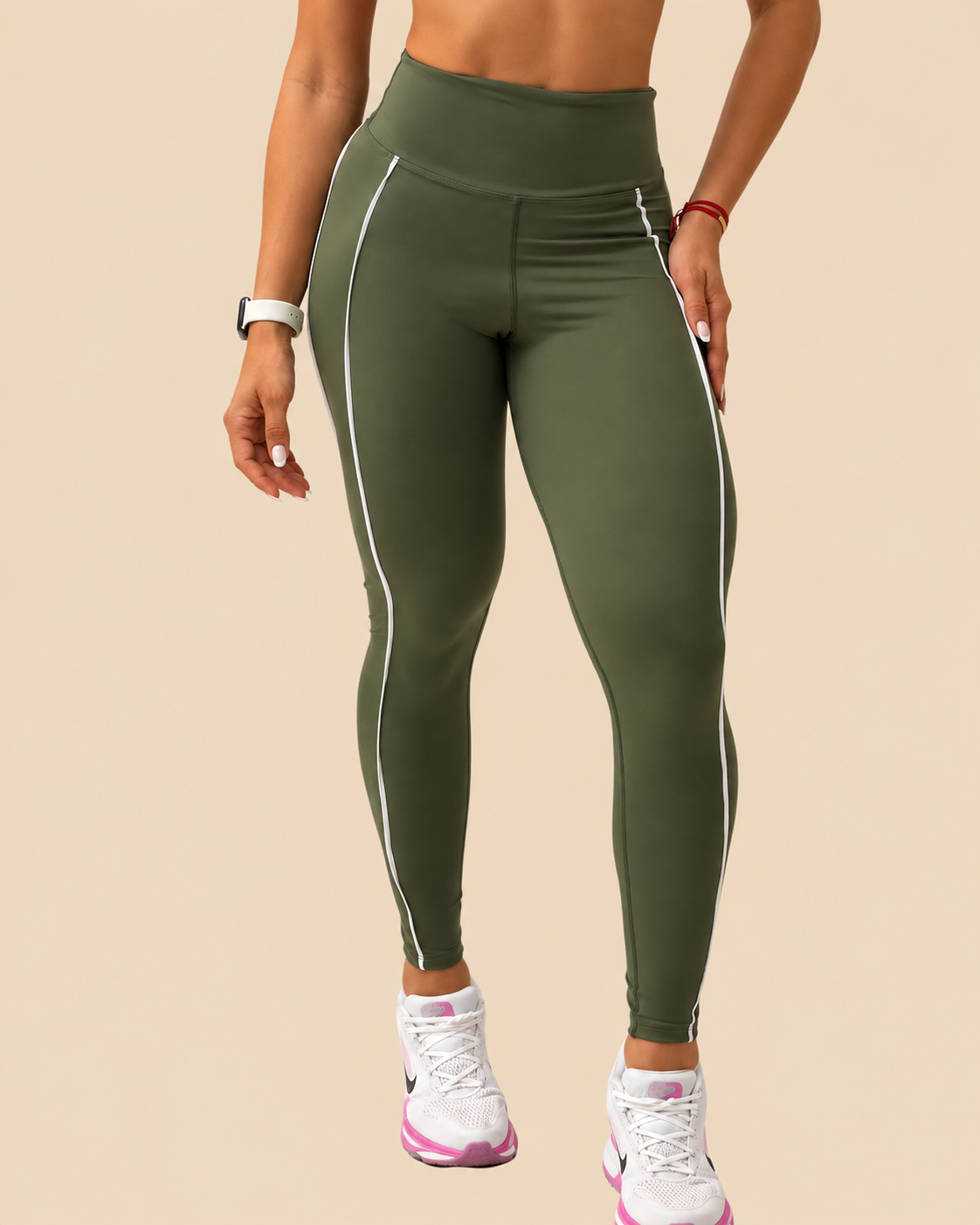Leggin Noir Verde Militar