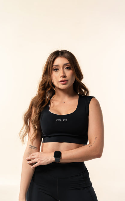 Crop Top Evo Negro