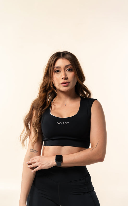 Crop Top Evo Negro